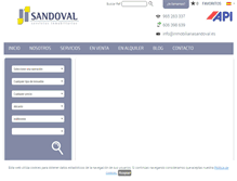 Tablet Screenshot of inmobiliariasandoval.es